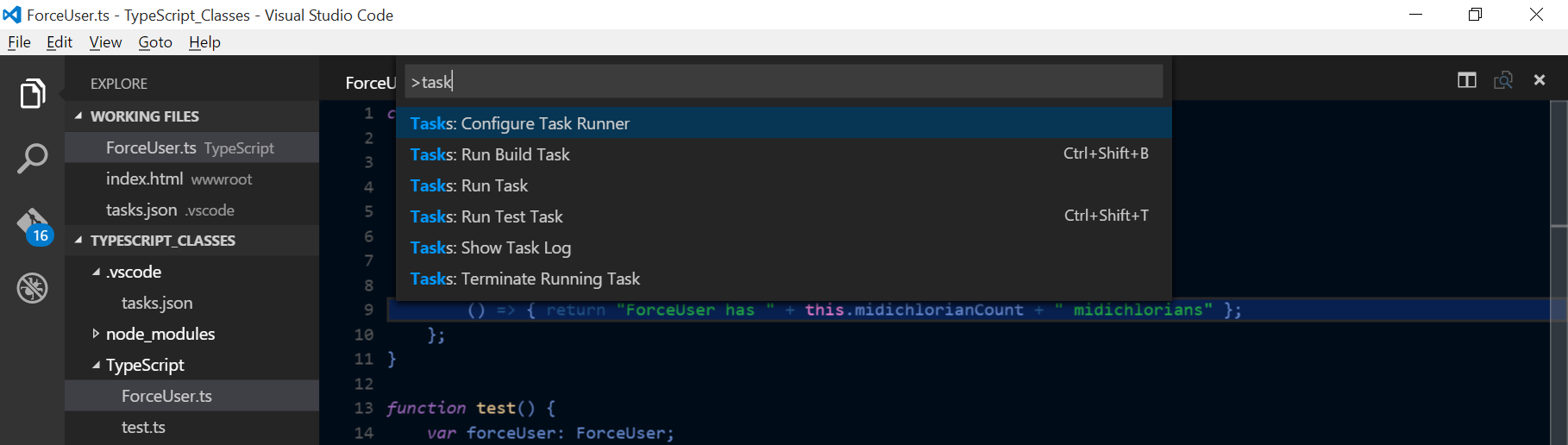 Visual Studio Code Build Task Shortcut Mobilemancer